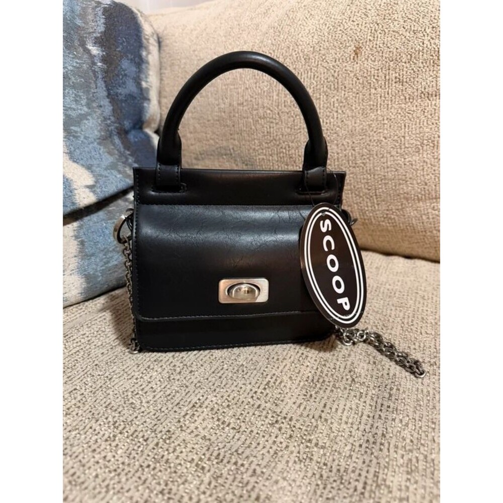 Mini crossbody scoop black